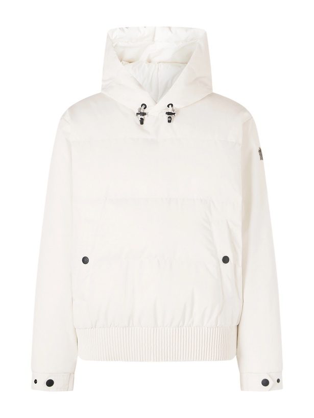 Photo: Moncler Grenoble - Hourtine Quilted Gabardine Hooded Down Jacket - White