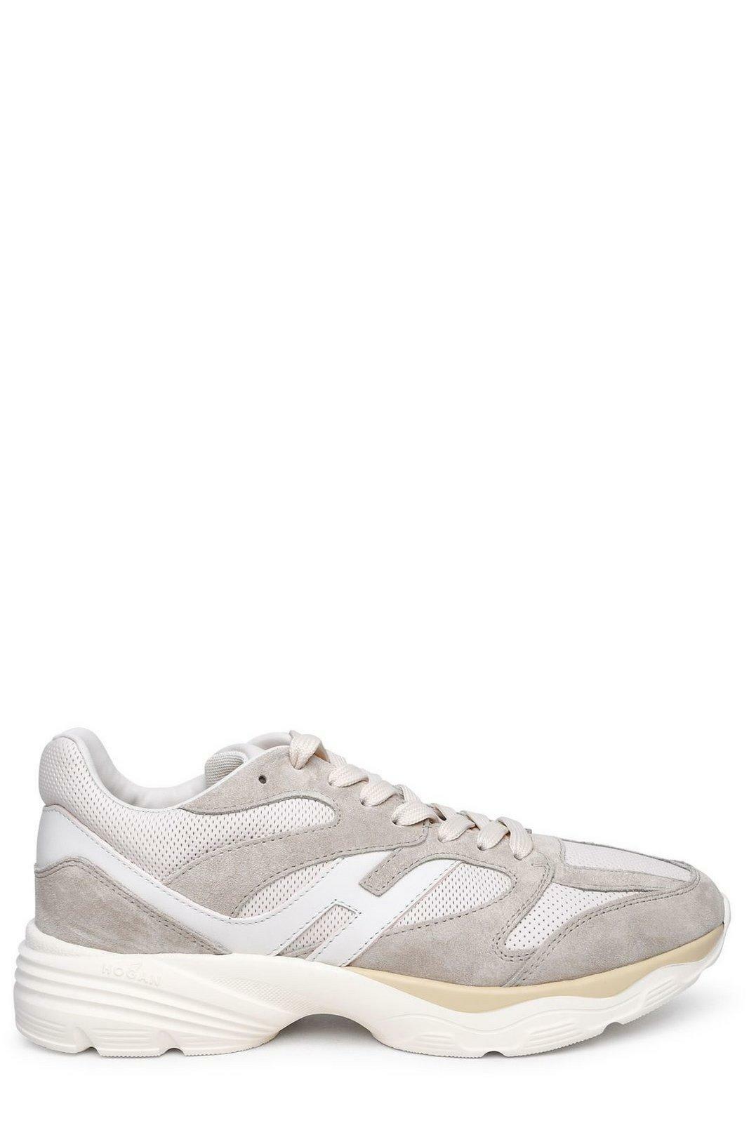 Basket Hogan H665 En Cuir Blanc - Taille 42.5 EU, Semelle Mémoire De Forme, Luxe Italien, Neuf Avec Boîte