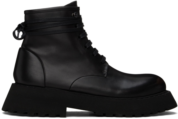Photo: Marsèll Black Micarro Lace-Up Ankle Boots
