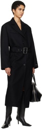 MISBHV Black Stockholm Wool Coat