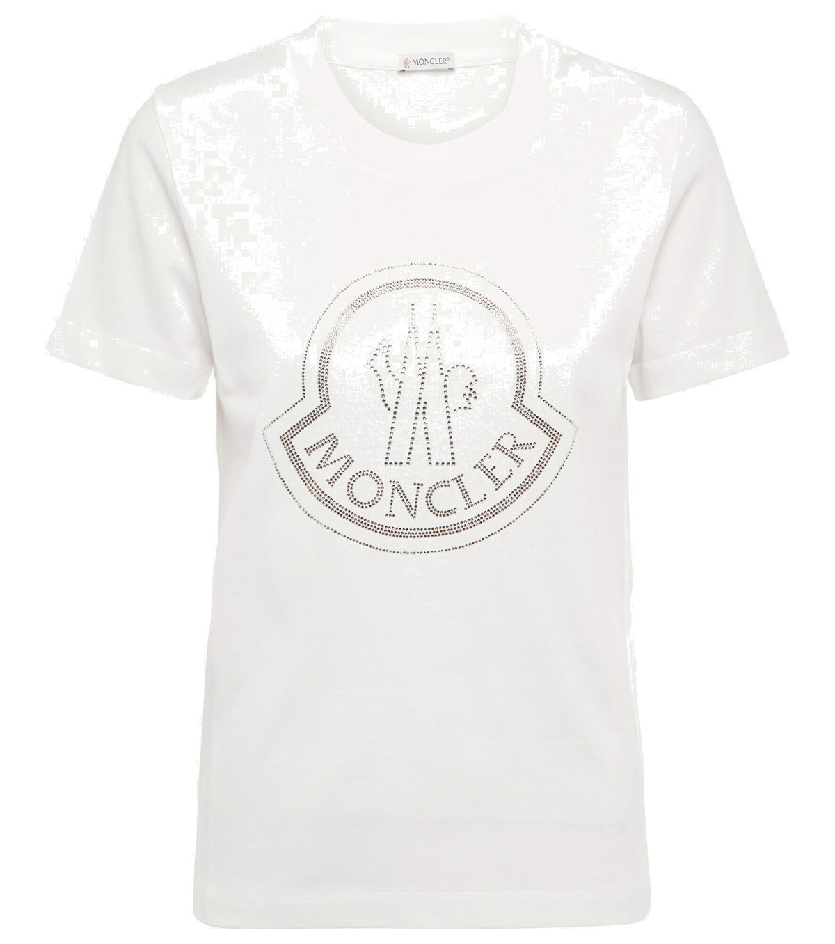 Moncler - Logo embellished cotton T-shirt Moncler