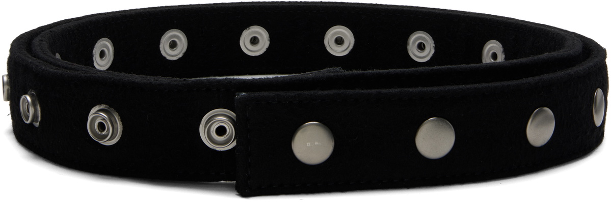 Rick Owens DRKSHDW Black Concordians Snaps Belt