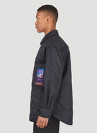 Neon Universe Quilted Jacket in Black