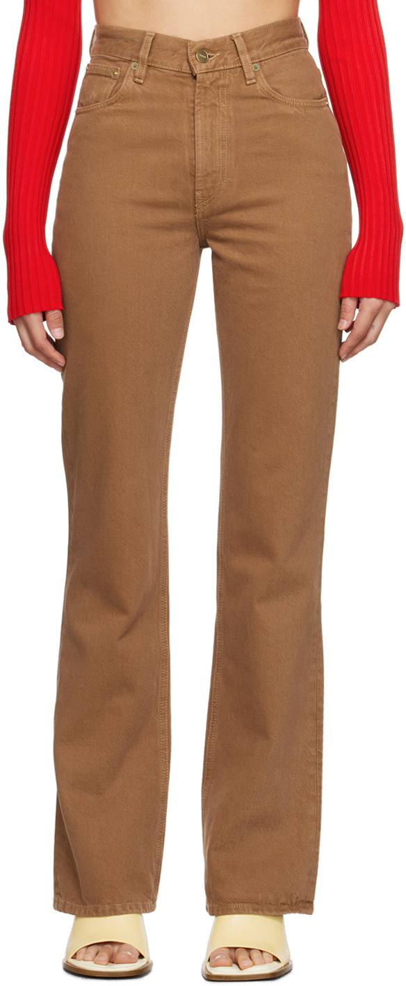 Jacquemus Brown Le Chouchou 'Le De Nîmes' Jeans Jacquemus