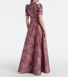 Rebecca Vallance Annette Button belted brocade gown