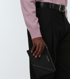 Alexander McQueen - Leather-trimmed pouch