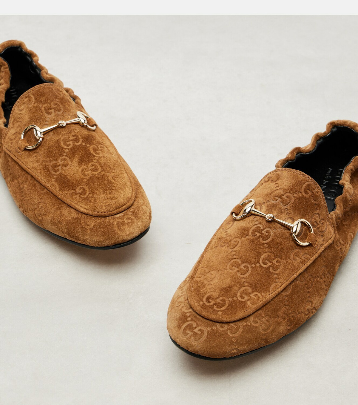 Gucci Jordaan Doria suede loafers