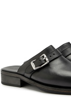 Our Legacy Camion Leather Mules Black