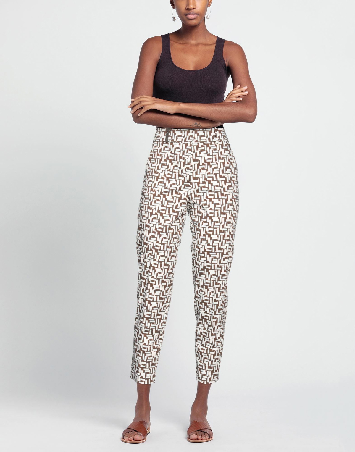 Peserico Womens Pants Dark in Brown