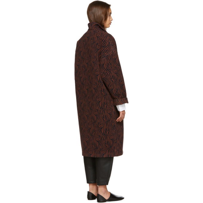 burgundy cocoon coat