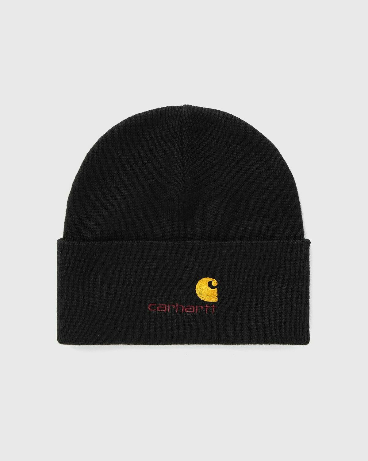 Carhartt WIP American Script Beanie Black Mens Beany