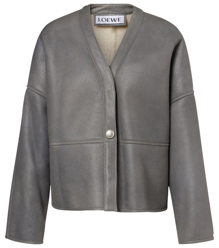 Photo: Loewe Pebble shearling-lined leather jacket