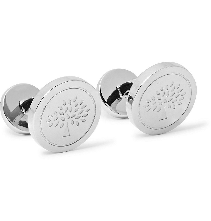Photo: Mulberry - Engraved Silver-Tone Cufflinks - Silver