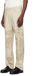 Burberry Beige Regular Fit EKD Jeans