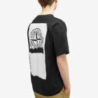Stone Island Men's Scratched Print T-Shirt in Black