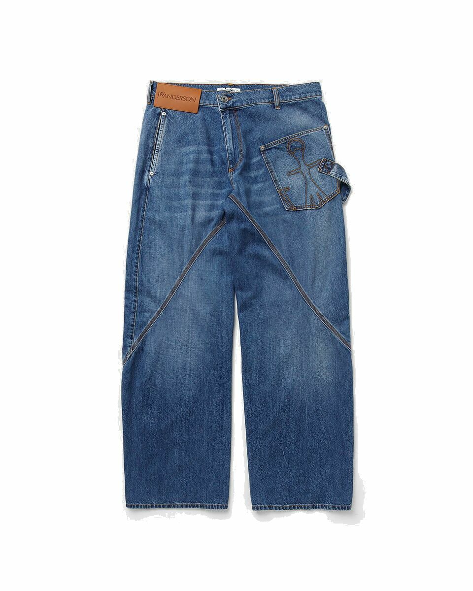 Photo: Jw Anderson Twisted Workwear Jeans Blue - Mens - Jeans