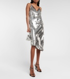 Petar Petrov Alena metallic velvet slip dress