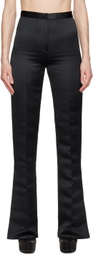 Feben Black Vented Cuff Trousers