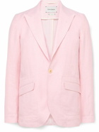 Oliver Spencer - Wyndhams Unstructured Linen Suit Jacket - Pink