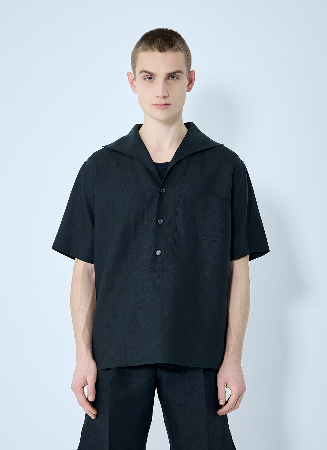 Dolce & Gabbana Linen Polo Shirt