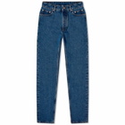 Palm Angels Men's Straight Leg Jeans in Blue
