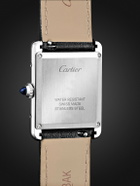 Cartier - Tank Must de Cartier SolarBeat™ 33.7mm stainless steel and leather watch