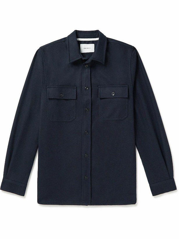 Photo: Norse Projects - Silas Wool-Blend Shirt - Blue