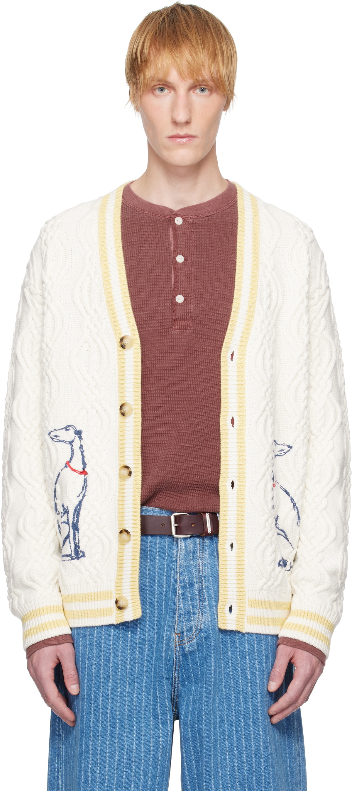 Drôle De Monsieur Off-White 'Le Cardigan Médicis' Cardigan
