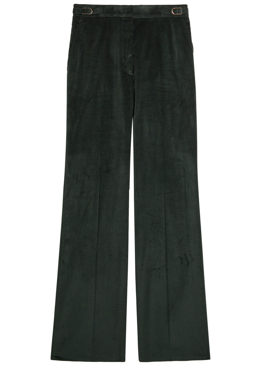 Gabriela Hearst Vesta Straight-leg Corduroy Trousers Green