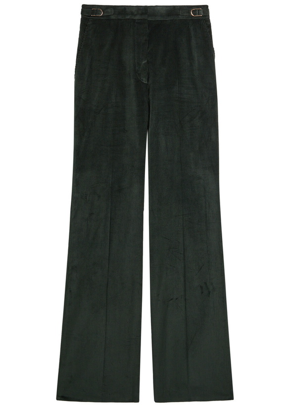 Photo: Gabriela Hearst Vesta Straight-leg Corduroy Trousers Green