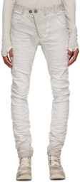 Boris Bidjan Saberi Grey P13 Painted Jeans