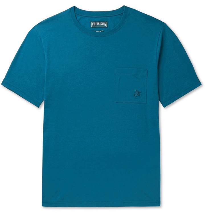 Photo: Vilebrequin - Titus Cotton-Jersey T-Shirt - Blue