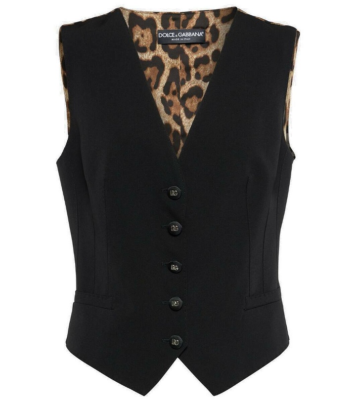 Photo: Dolce&Gabbana Wool-blend vest