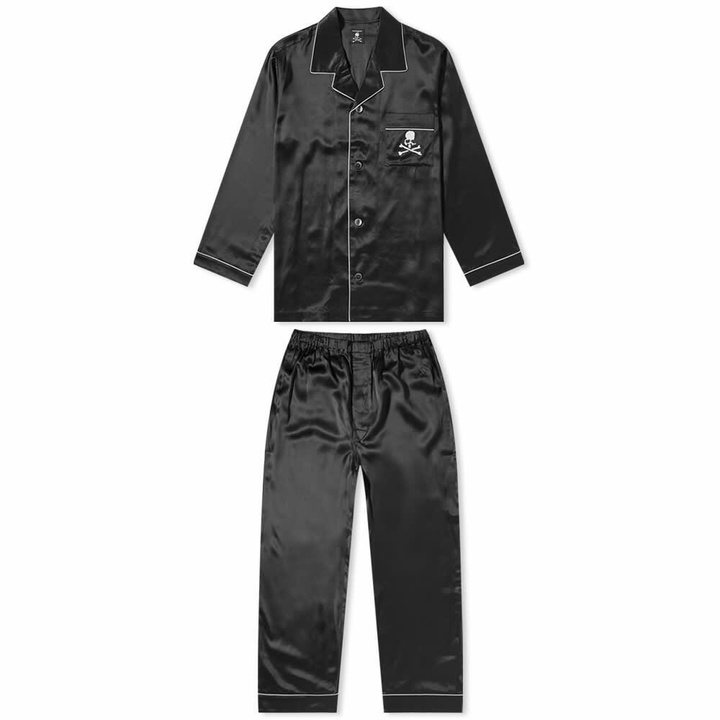 Photo: MASTERMIND WORLD Men's Silk Pyjamas in Black