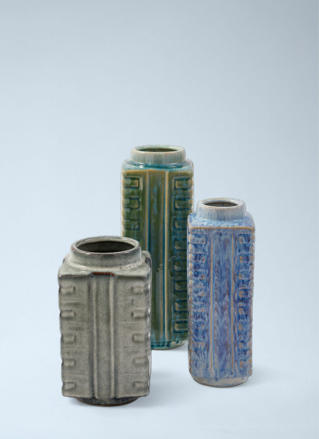 POLSPOTTEN Set Of Three Small City Vase