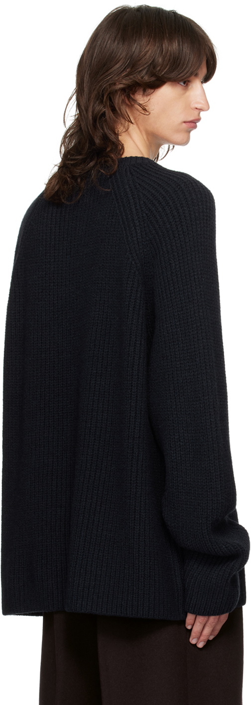 The Frankie Shop Navy Carter Crewneck Sweater