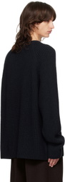 The Frankie Shop Navy Carter Crewneck Sweater