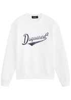 DSQUARED2 Cool Fit Logo Cotton Sweatshirt White