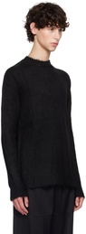 Jil Sander Black Crewneck Sweater