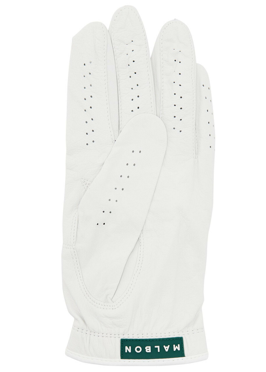 Malbon Buckets Perforated Leather Player's Glove - White - One Size