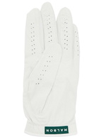 Malbon Buckets Perforated Leather Player's Glove - White - One Size