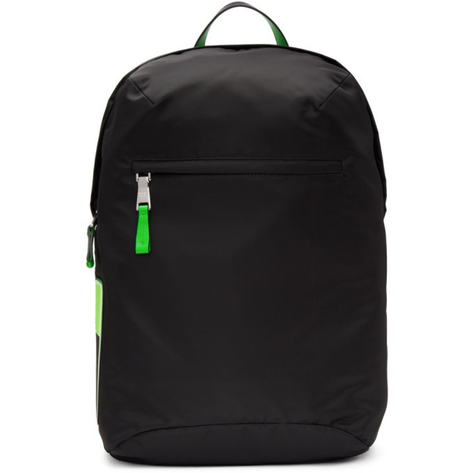 Photo: Prada Black Logo Patch Backpack