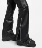 Perfect Moment Belted faux leather ski suit