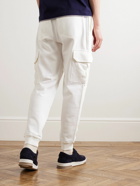Brunello Cucinelli - Tapered Cotton-Jersey Cargo Sweatpants - White