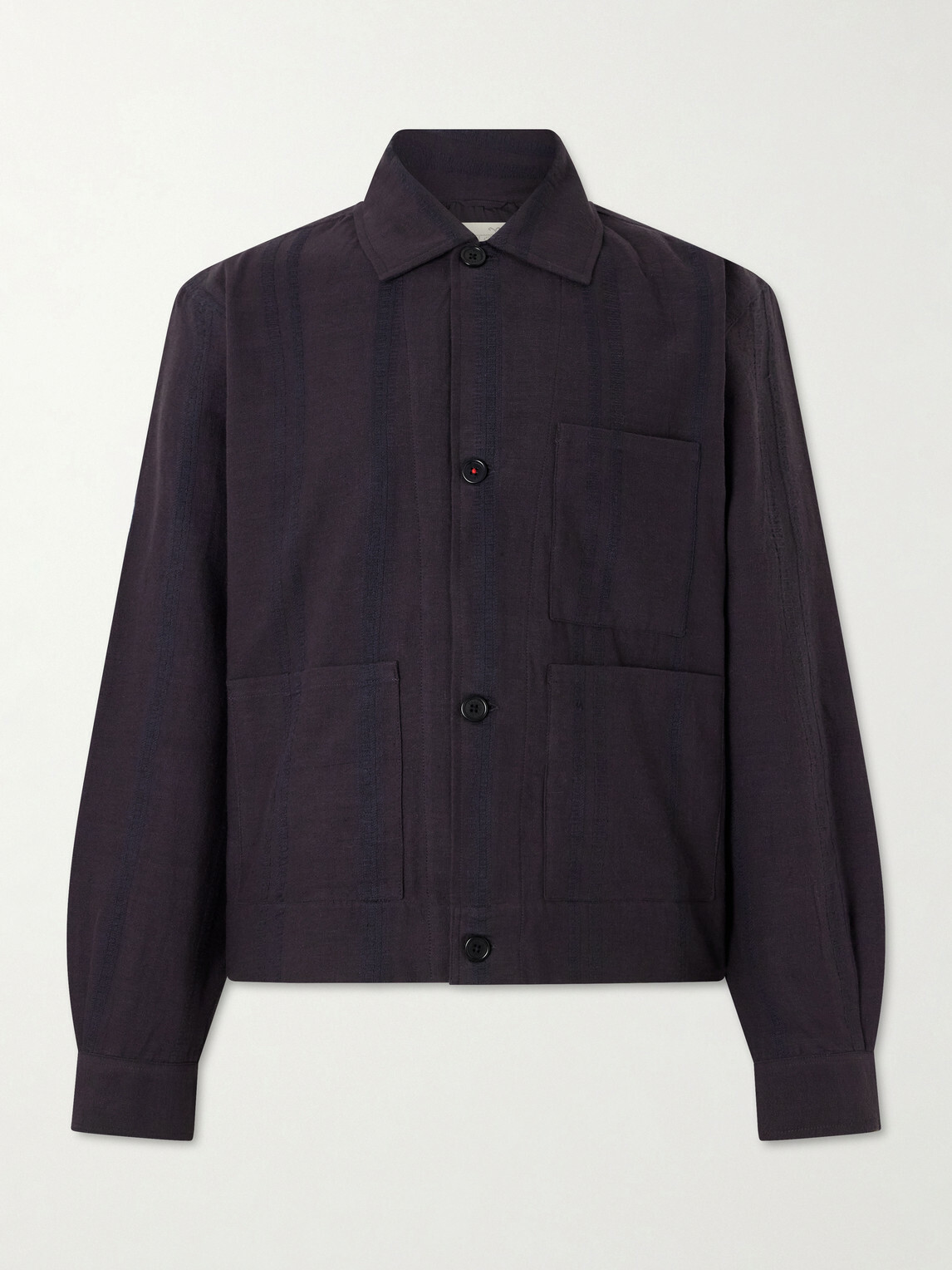 Kardo - Bodhi Cotton-Jacquard Jacket - Black