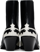 Enfants Riches Déprimés Black & White Midnight Cowboy Chelsea Boots