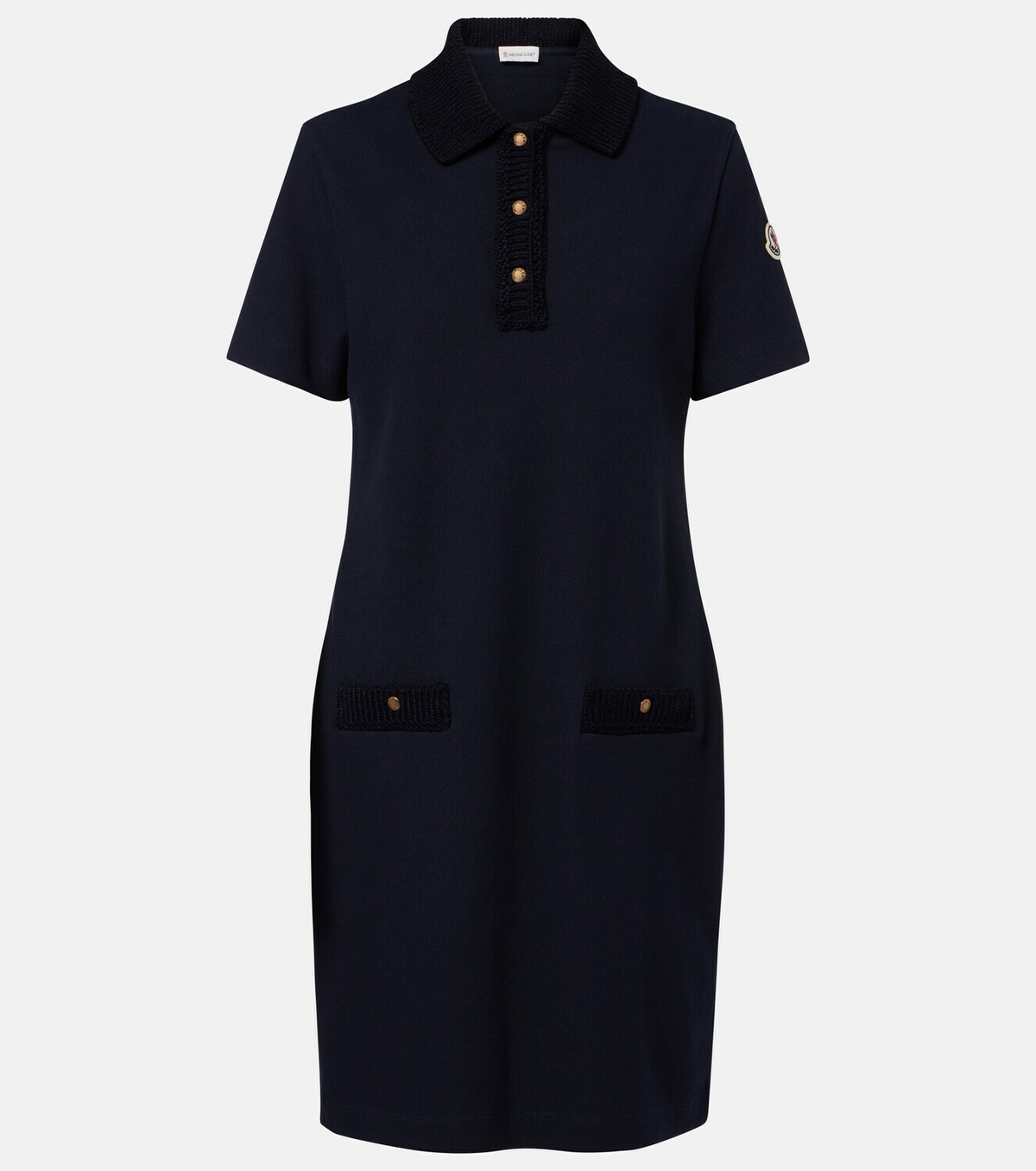 Moncler Cotton piqué polo dress