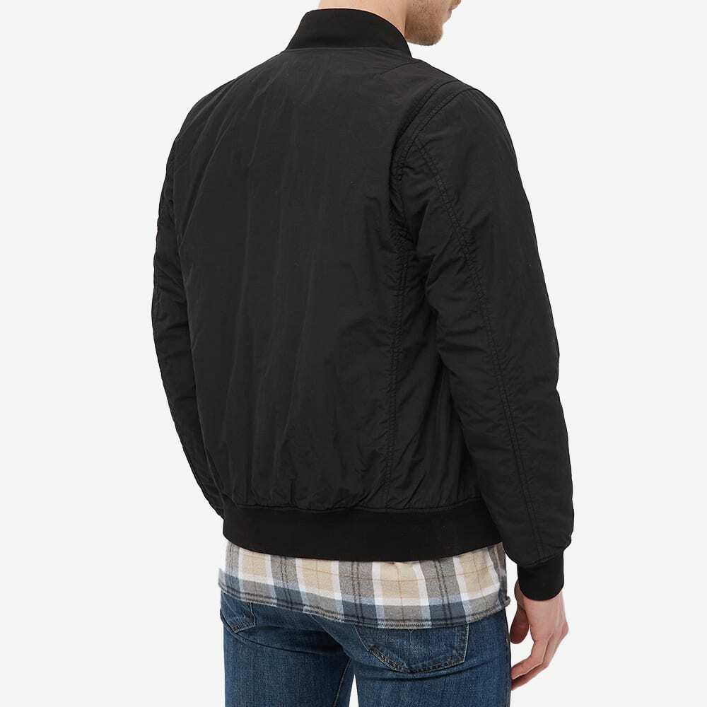 ジャケット・アウター C.P. COMPANY Flatt Nylon Bomber Jacket C.P. Company Men's Flatt Nylon Arm Lens Bomber Jacket in Black