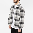 thisisneverthat Men's Brushed Check Zip Jacket in Black