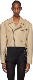 Magda Butrym Beige 12 Leather Jacket